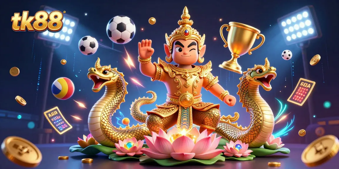 Experience the thrills of tk88 with vibrant betting elements and animated characters.