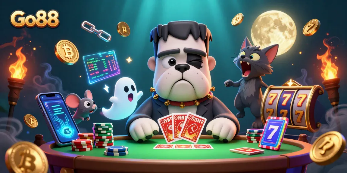 Experience thrilling gameplay at Go88 with a dramatic casino scene featuring characters and vibrant game elements.