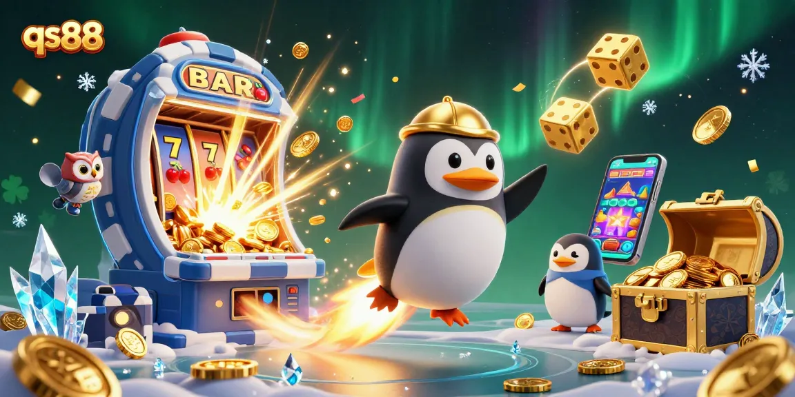 Experience thrilling gameplay at qs88 with golden coins and a lively casino atmosphere.