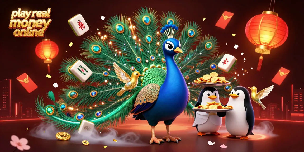 Engage and play real money online with excitement in vibrant casino atmosphere featuring animated characters.