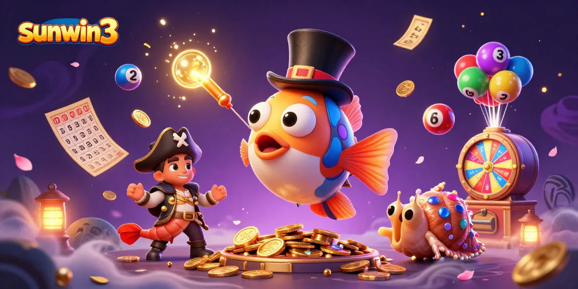Engage with the world of sunwin3 and discover vibrant casino treasures in this dynamic 3D art.