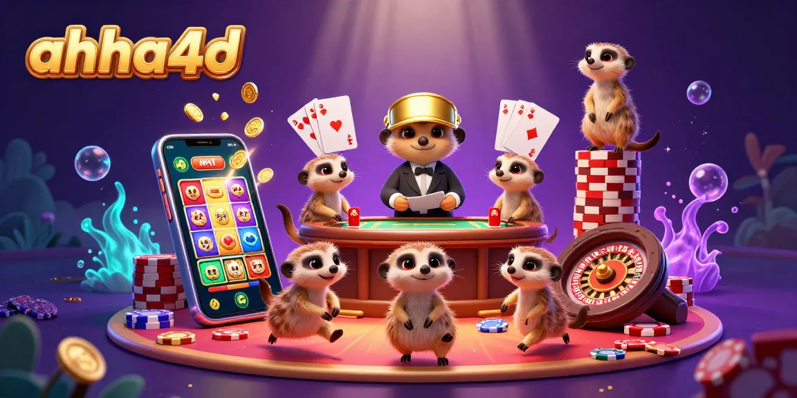 Experience thrilling gaming action at ahha4d with dynamic meerkats operating a vibrant casino scene!