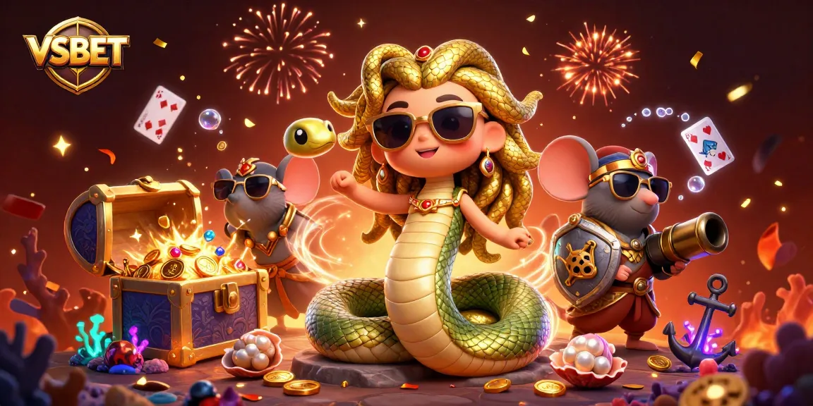VSBET's exciting world of casino gaming featuring unique characters and vibrant elements.