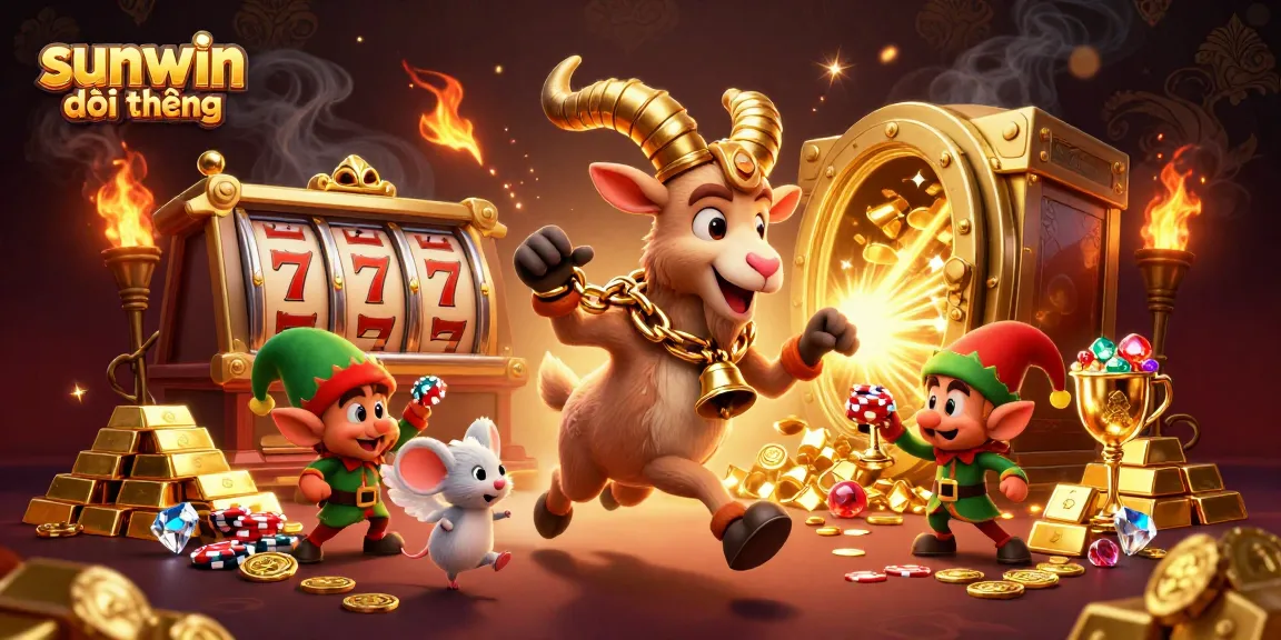 Experience the excitement of sunwin đổi thưởng with festive casino elements and playful mischief.