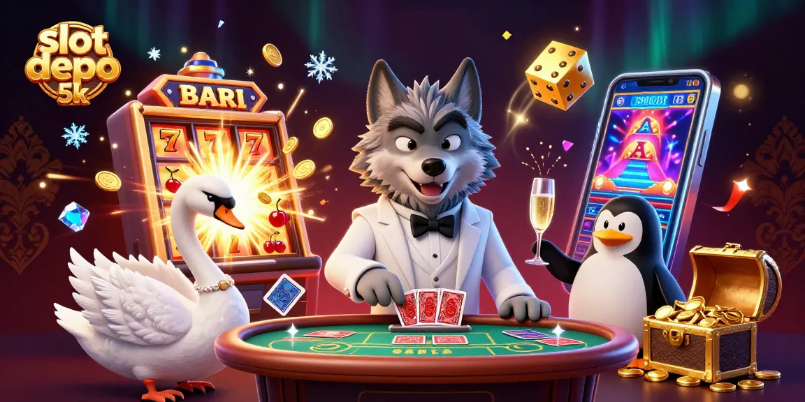 Bermain slot depo 5k penuh keseruan dengan jackpot besar dan suasana mewah di kasino.