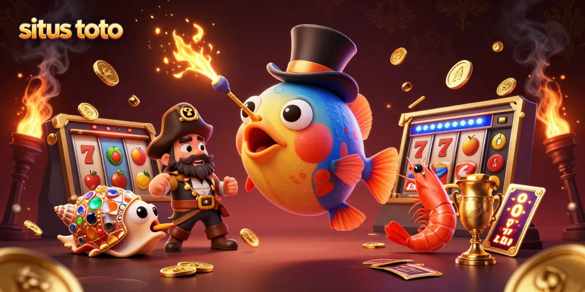 Situs toto menawarkan pengalaman mendebarkan dengan uang emas dan karakter kasino yang menarik di bawah laut.
