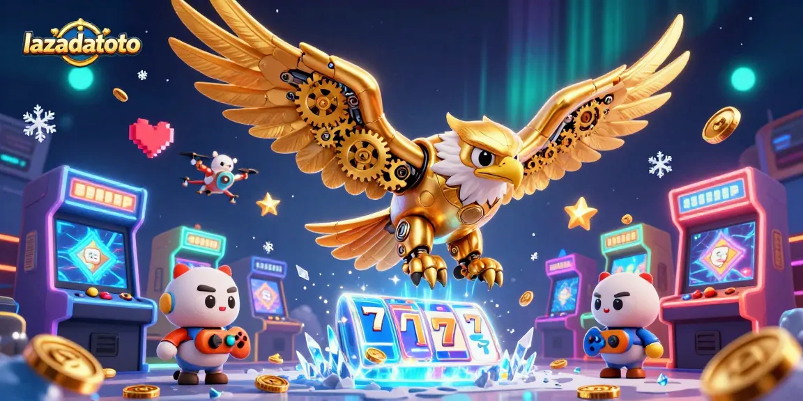 lazadatoto menampilkan simulator slot canggih dengan simbol keberuntungan dan hadiah besar di kasino