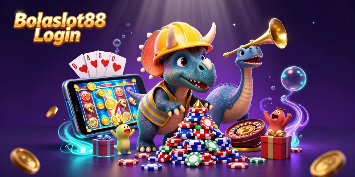 Bolaslot88 Login showcases thrilling slot game action with colorful characters celebrating winning moments.