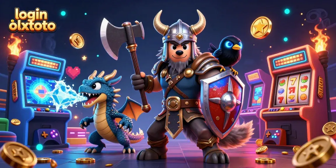 Login olxtoto untuk bermain dengan Viking, naga dan burung gagak di kasino 3D yang penuh warna.